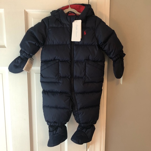 Polo Ralph Lauren Quilted Down Snowsuit Baby, NWT - Picture 4 of 6